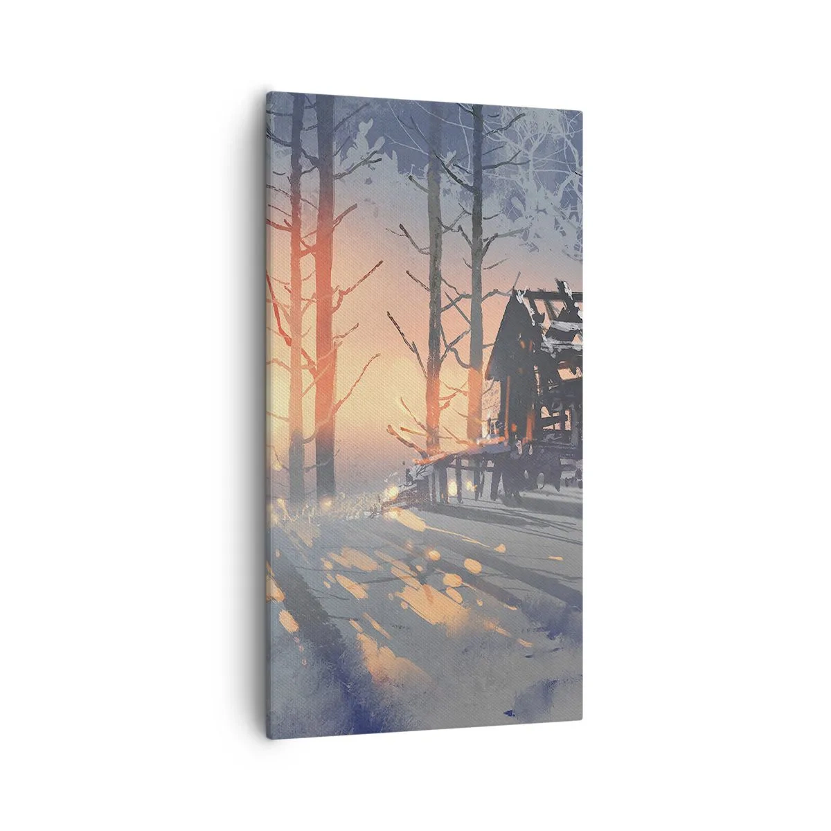 Bild auf Leinwand - Leinwandbild - Hier sieht nur die Sonne rein - 55x100 cm