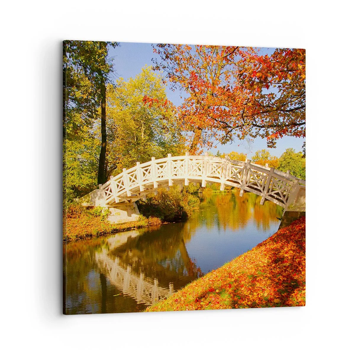 Bild auf Leinwand - Leinwandbild - Auf der weißen Seufzerbrücke - 50x50 cm