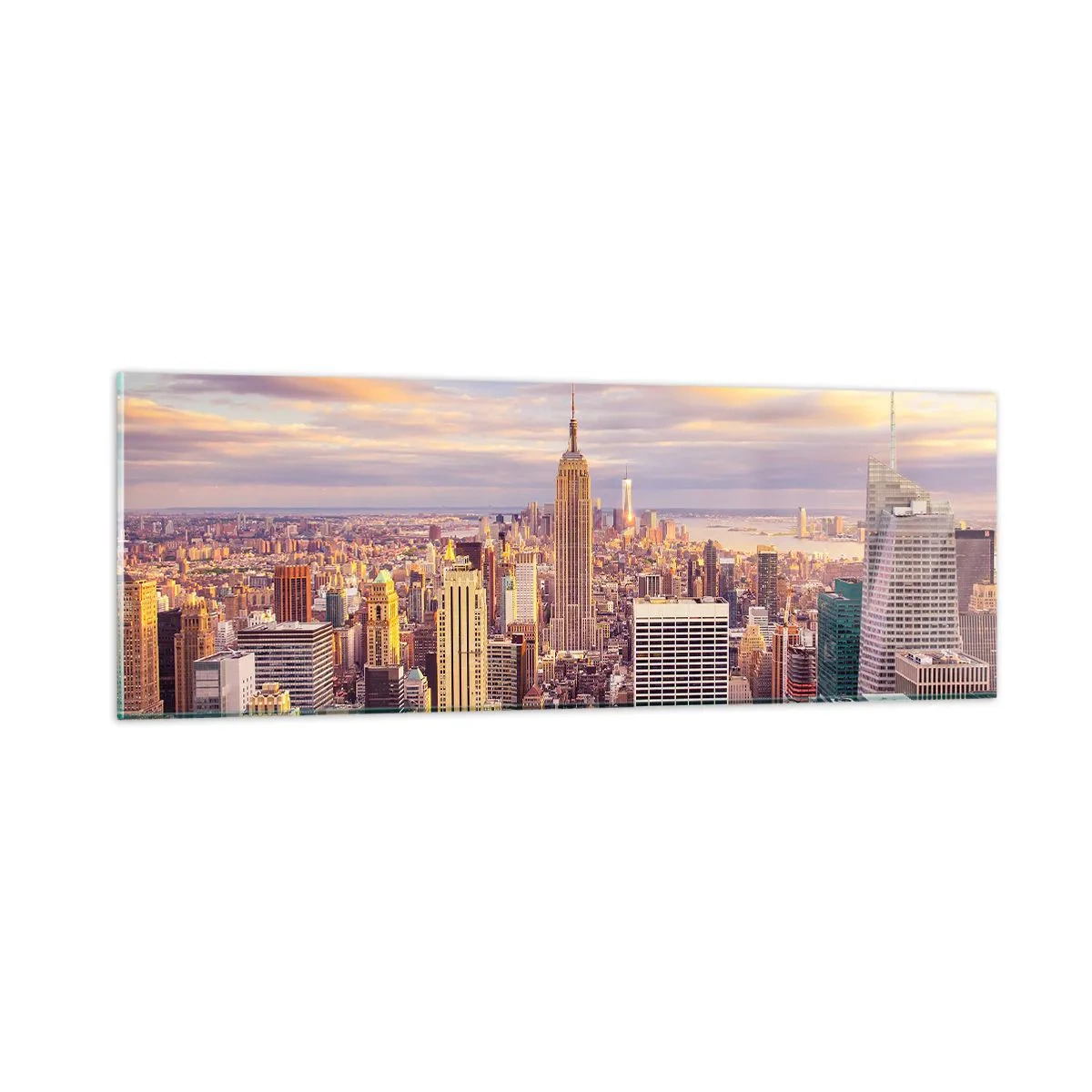 Glasbild - Bild auf glas - Nur nach den Wolken greifen - 90x30 cm