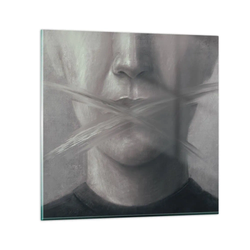 Glasbild - Bild auf glas - Ohne ein Wort - 70x70 cm