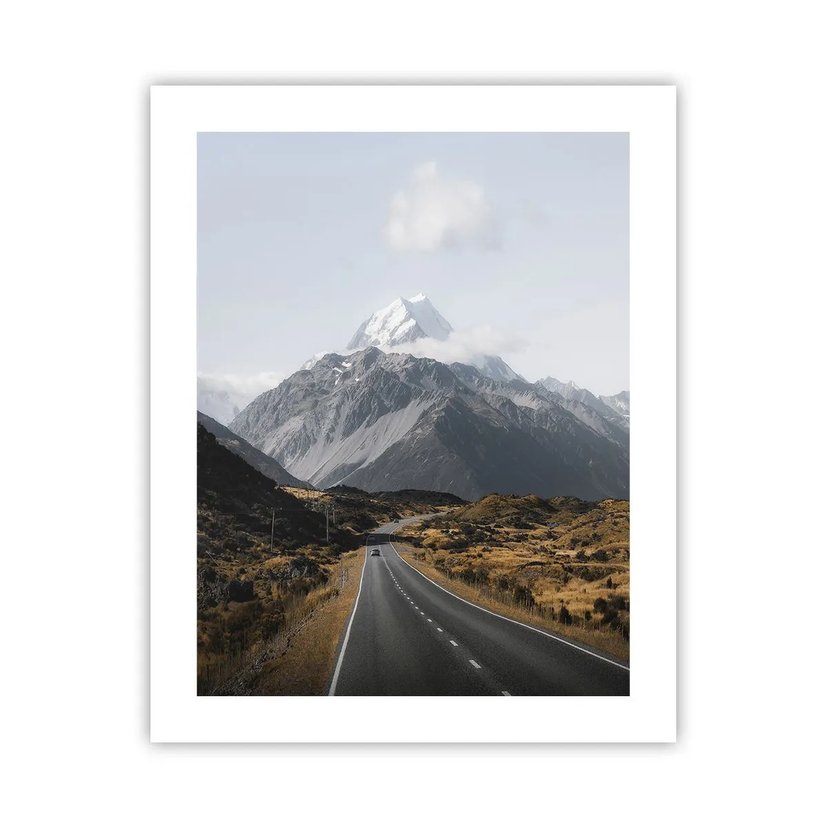 Poster - Der Weg ins Herz der Berge - 40x50 cm