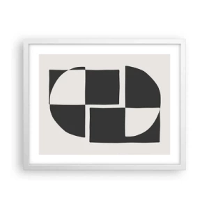 Poster in einem weißen Rahmen - Antithese - Synthese - 50x40 cm