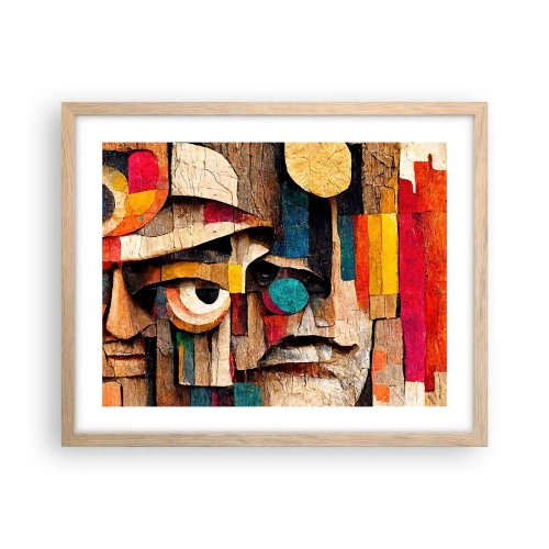 Poster in einem Rahmen aus heller Eiche - Ich sehe dich… - 50x40 cm