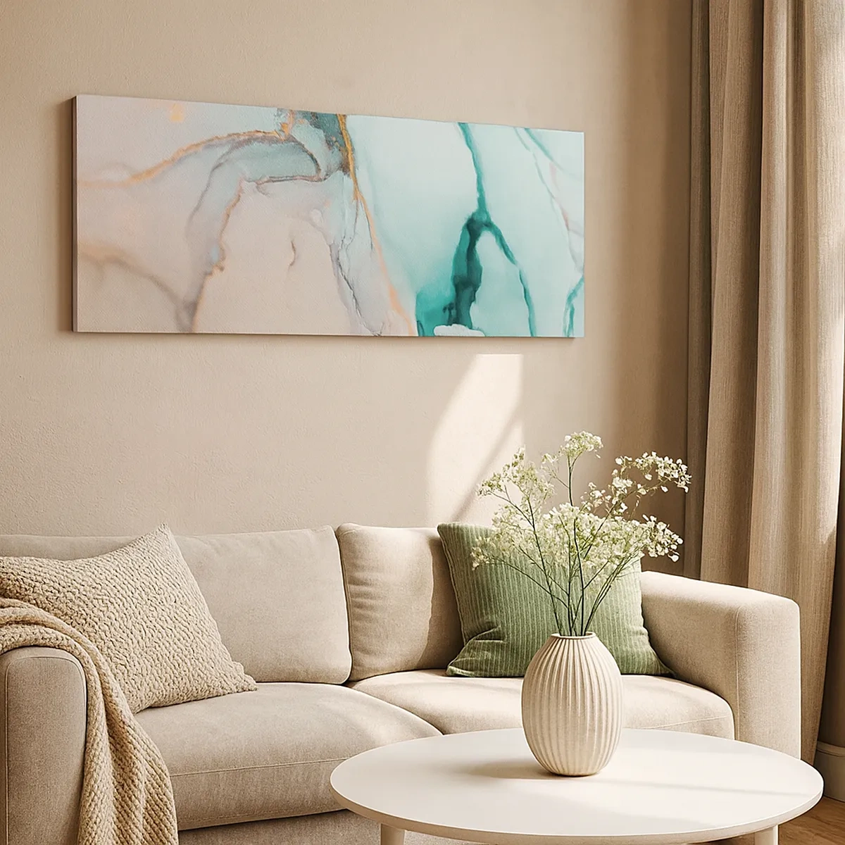 Bild auf Leinwand - Leinwandbild - Ein Tanz der Formen und Farben - 30x30 cm