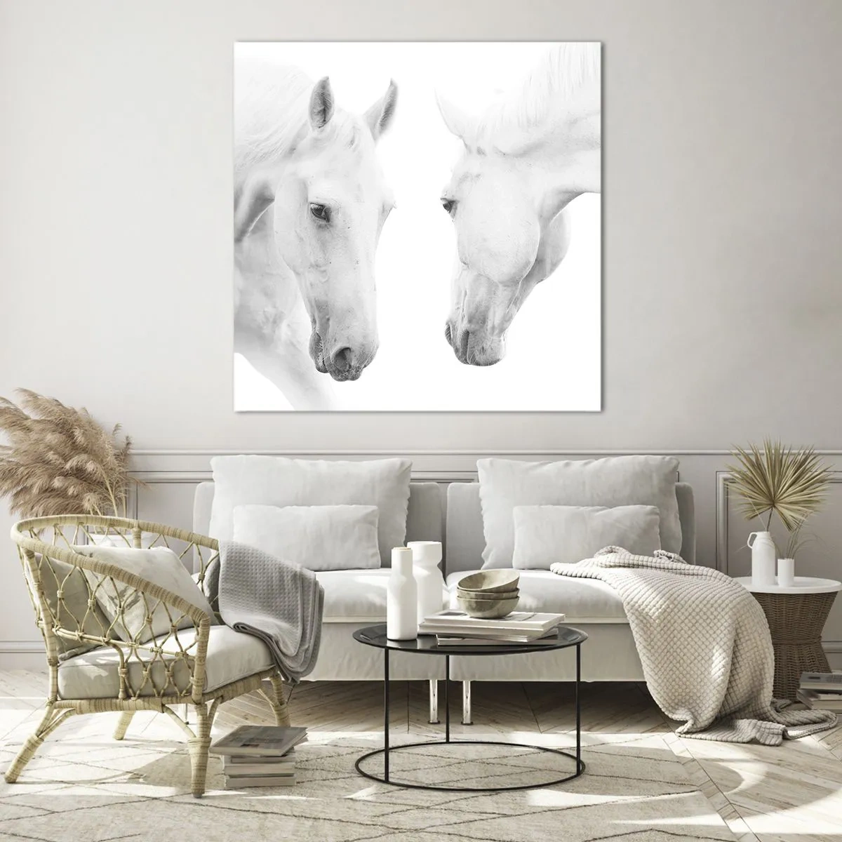 Glasbild - Bild auf glas - Ist das Freundschaft...? - 70x70 cm