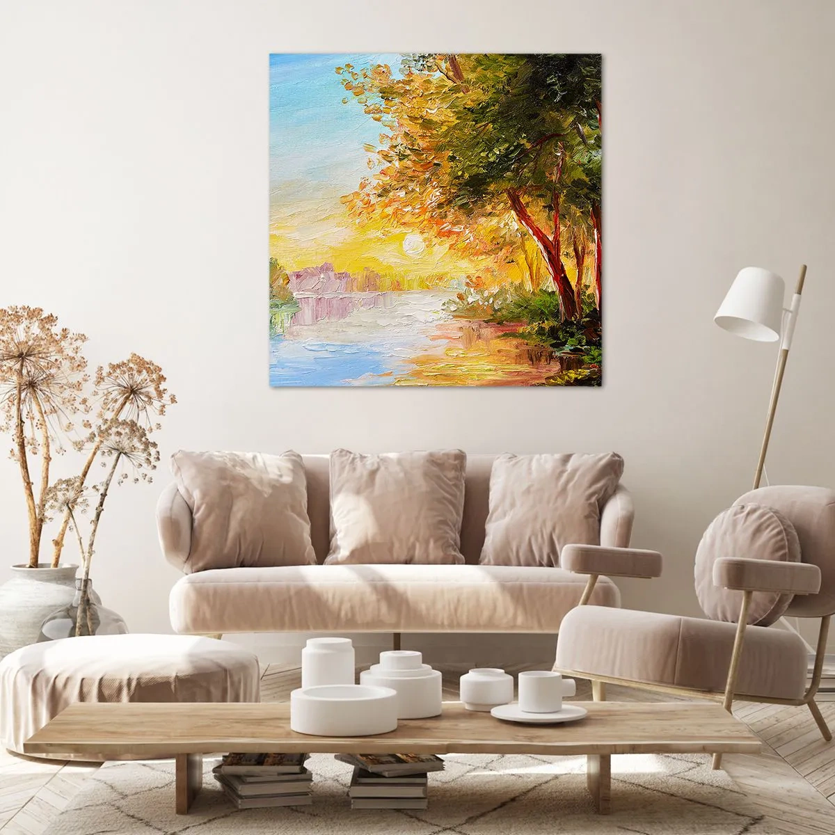 Bild auf Leinwand - Leinwandbild - Et in Arcadia ego - 70x70 cm