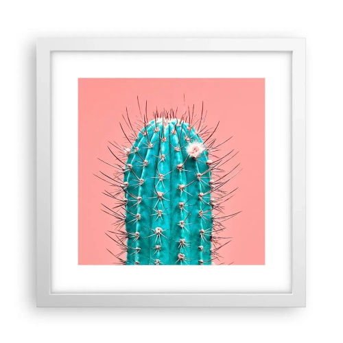 Poster in einem weißen Rahmen - Schau einfach hin - 30x30 cm