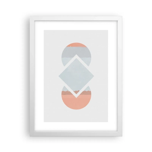 Poster in einem weißen Rahmen - Die Situation ist klar - 30x40 cm