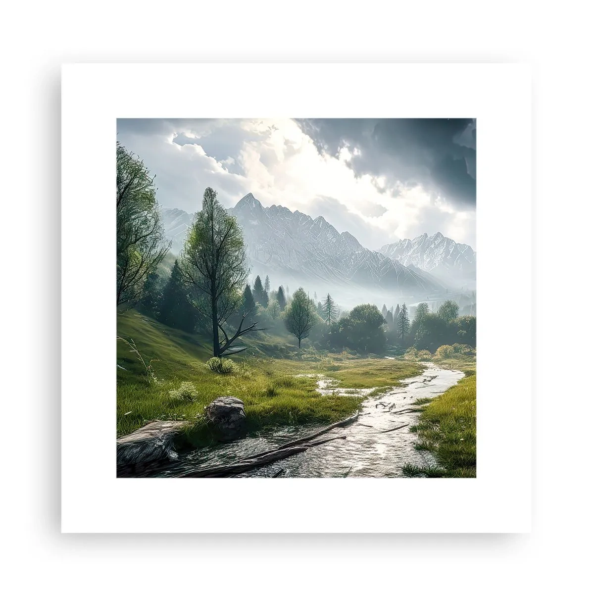 Poster - Hin und zurück - 30x30 cm