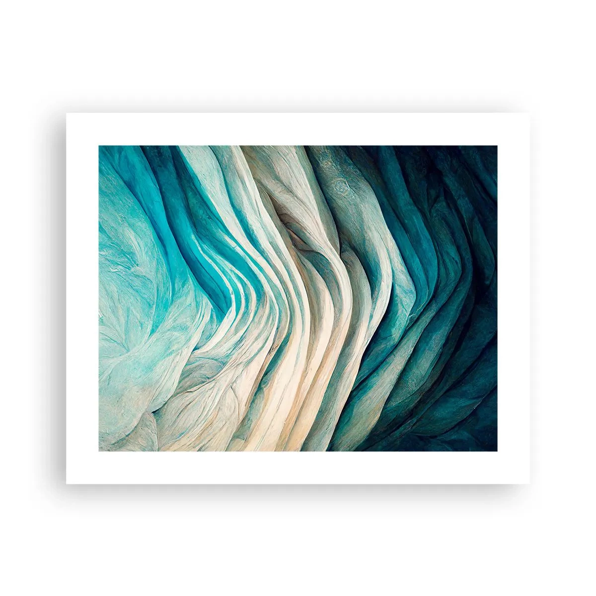 Poster - Blaue Unersättlichkeit - 50x40 cm