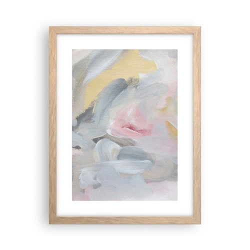 Poster in einem Rahmen aus heller Eiche - In einer Pastellwelt - 30x40 cm