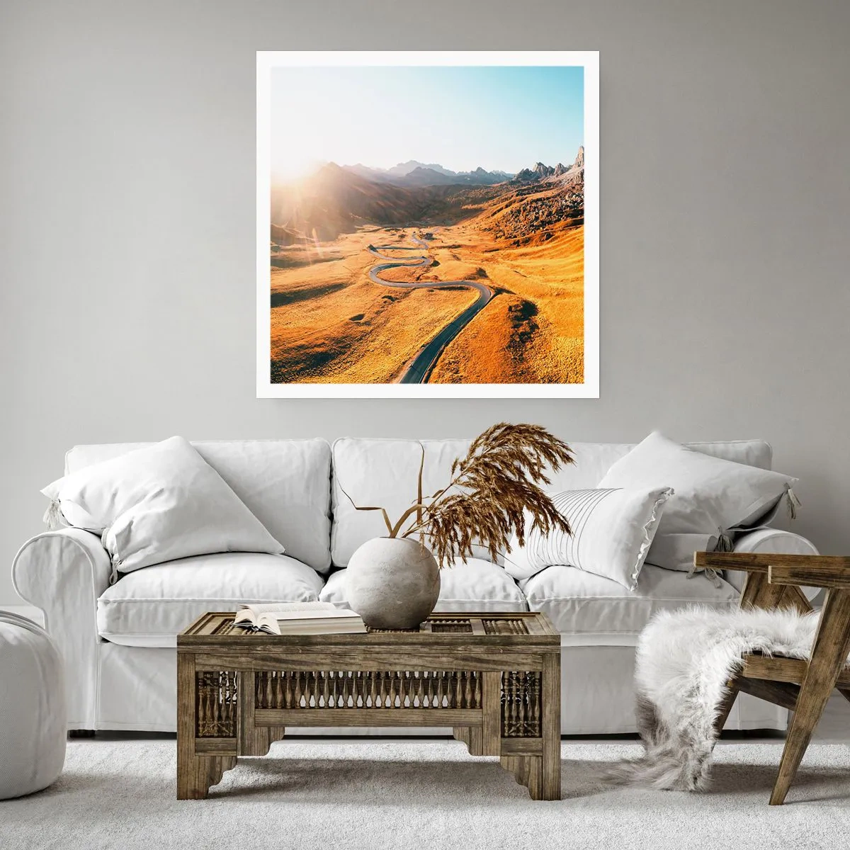 Poster - In einem goldenen Tal - 30x30 cm