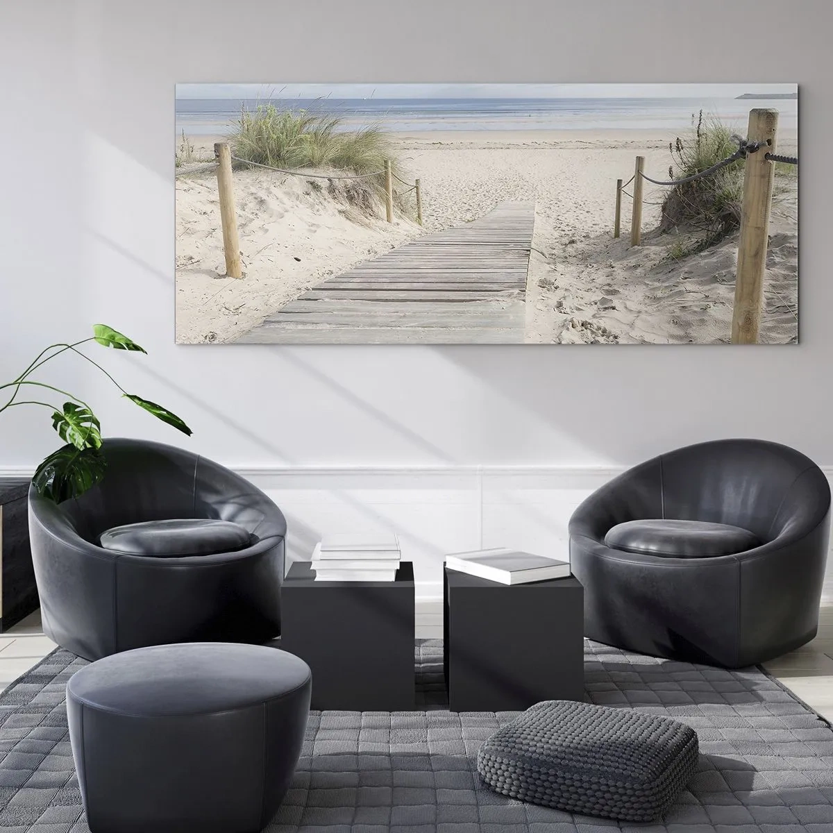 Glasbild - Bild auf glas - Bis zum Horizont - 100x40 cm