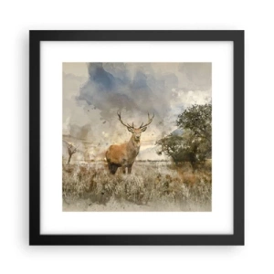 Poster in einem schwarzem Rahmen - Würde – Stärke – Würde - 30x30 cm