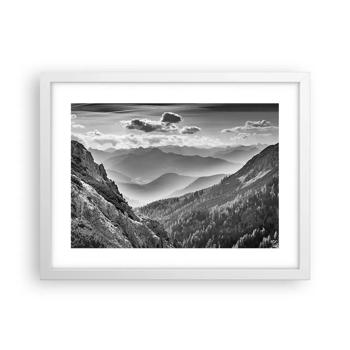 Poster in einem weißen Rahmen - Bis zum Horizont - 40x30 cm