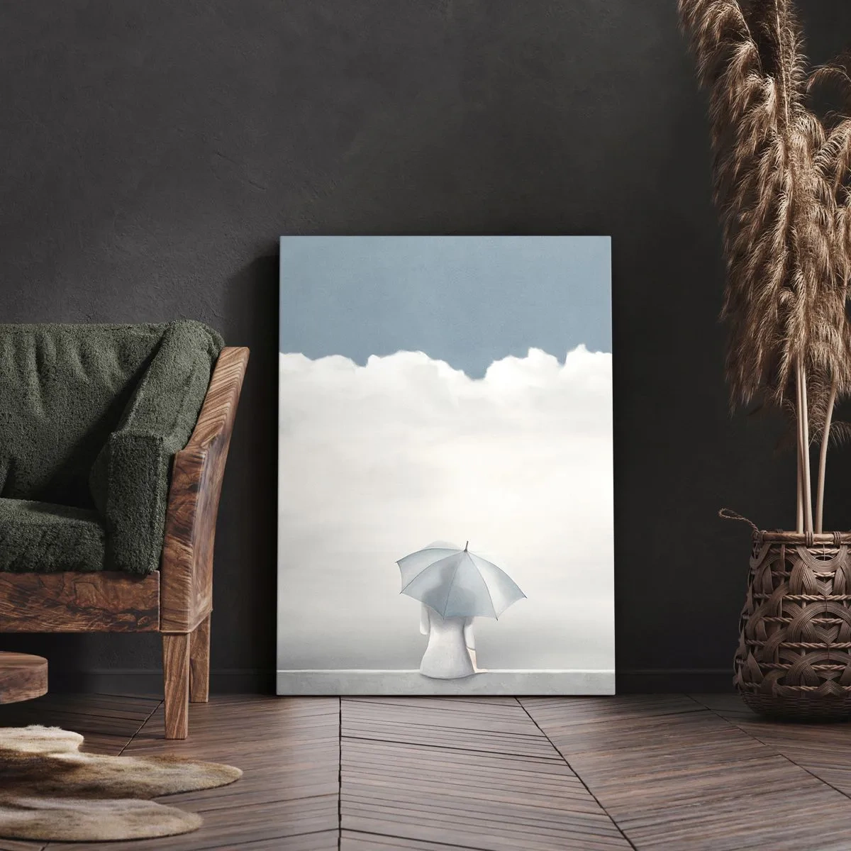 Bild auf Leinwand - Leinwandbild - Am Rande der Realität und Träume - 70x100 cm