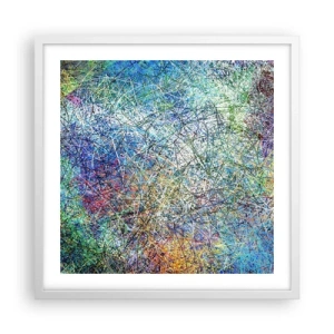 Poster in einem weißen Rahmen - Es ist nicht so einfach - 50x50 cm