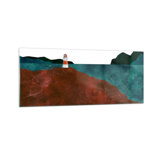 Glasbild - Bild auf glas - Aufs Meer starren - 100x40 cm