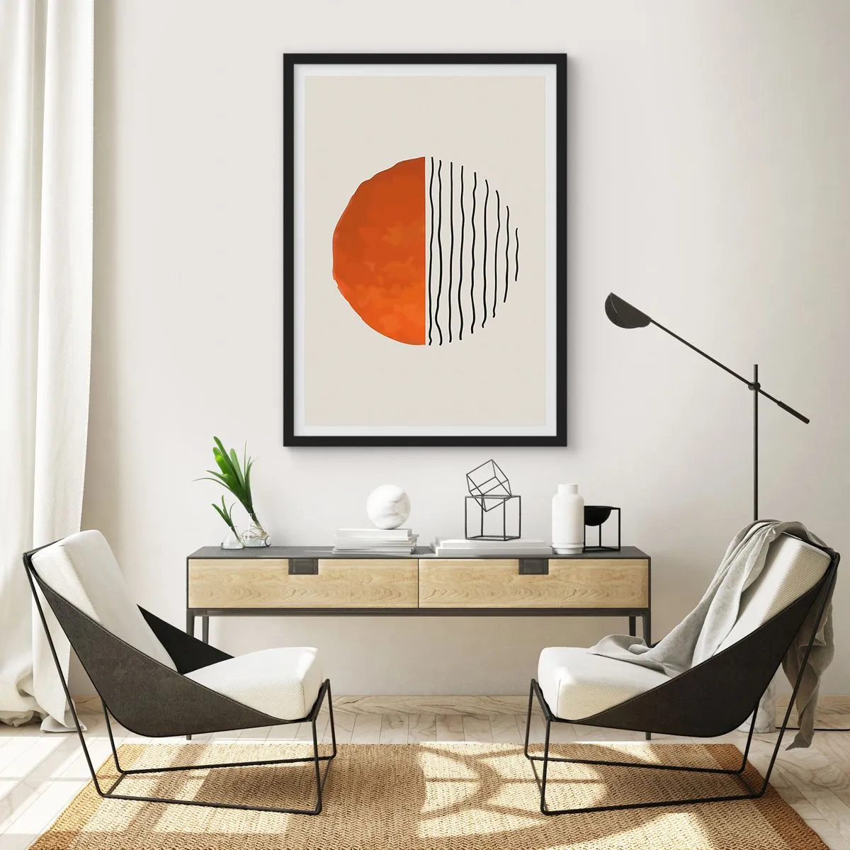 Poster in einem schwarzem Rahmen - Im japanischen Klima - 70x100 cm