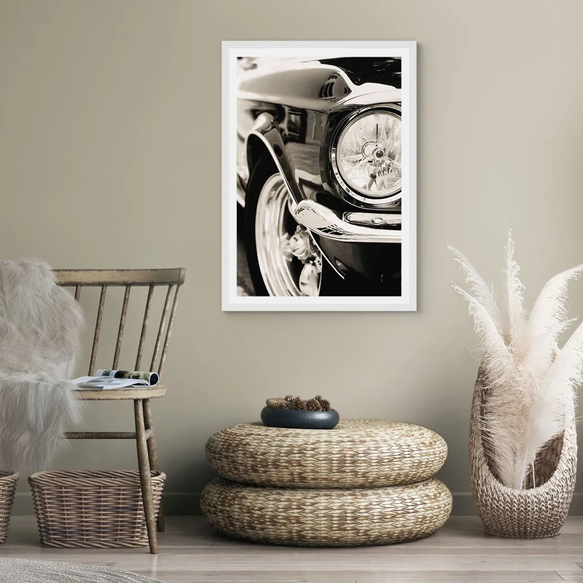 Poster in einem weißen Rahmen - Dauerhafter Glanz - 30x40 cm