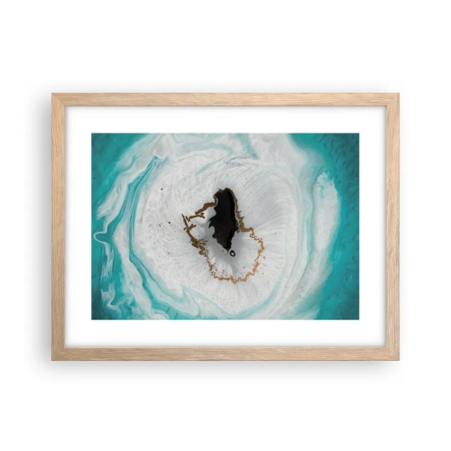 Poster in einem Rahmen aus heller Eiche - Nach Innen eindringen - 40x30 cm