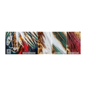 Fototapeten Muster Selbstklebend Deluxe Sticker - Geheimnisse des Fliegens - Abstraktion, Stück, Boho - 100x30 cm