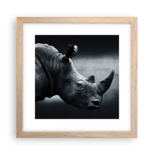 Poster in einem Rahmen aus heller Eiche - Richtiges Profil - 30x30 cm