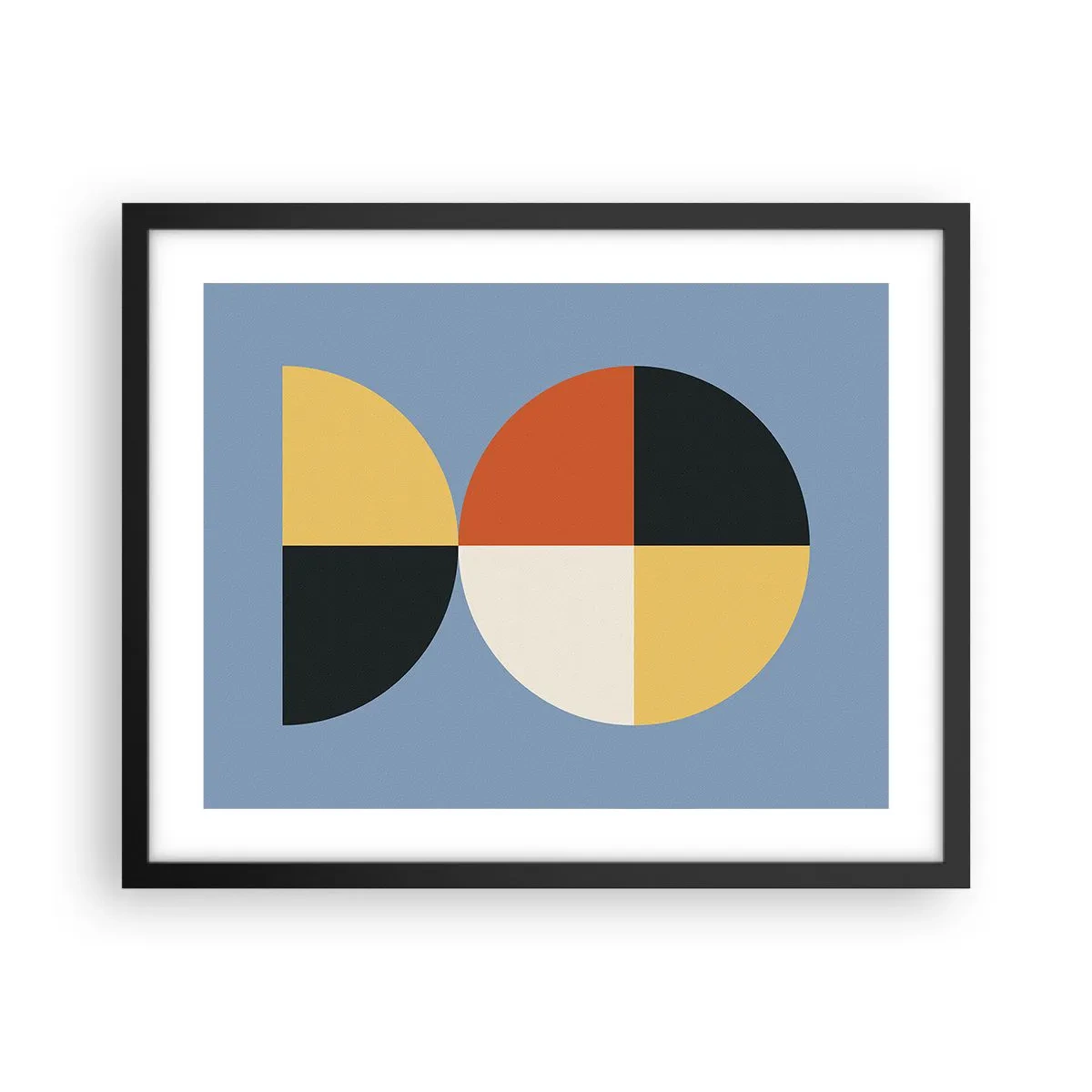 Poster in einem schwarzem Rahmen - Beobachte und zähle - 50x40 cm