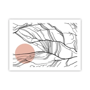 Poster - In einem Netz aus Zweigen - 70x50 cm