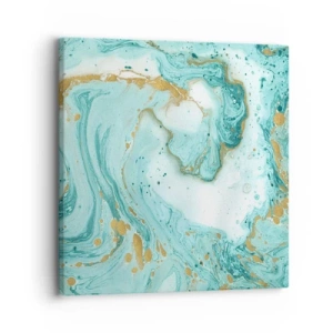 Bild auf Leinwand - Leinwandbild - Unter der großen Welle der Edo-Ära - 30x30 cm