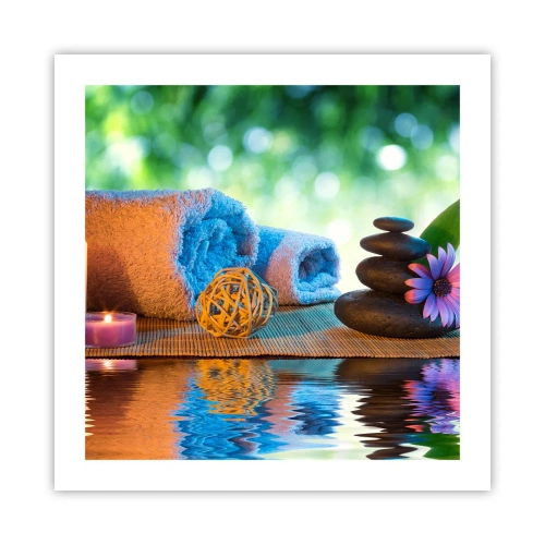 Poster - Zeit für den Körper - 50x50 cm