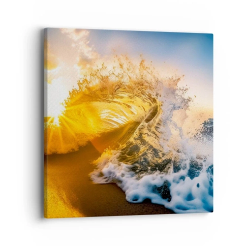 Bild auf Leinwand - Leinwandbild - Spaß im Sand - 40x40 cm