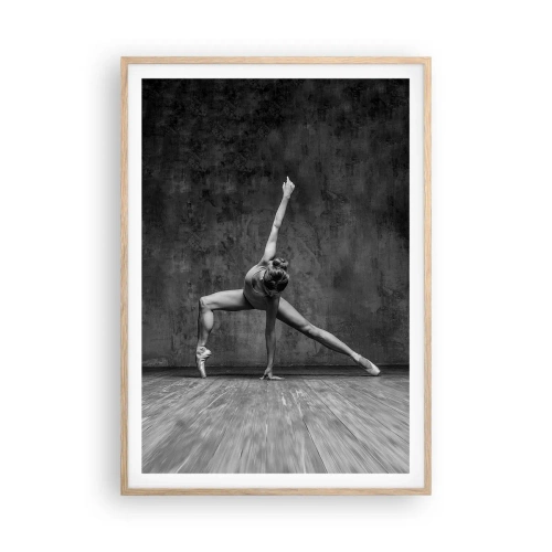 Poster in einem Rahmen aus heller Eiche - Das Ideal des Gleichgewichts - 70x100 cm