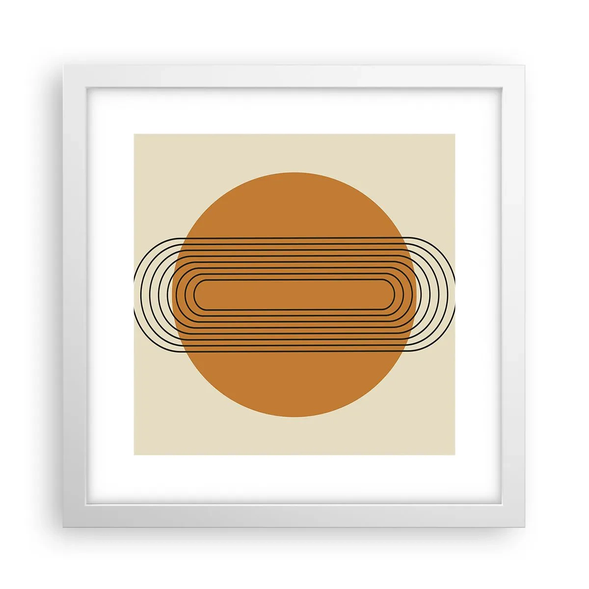 Poster in einem weißen Rahmen - Perfekter Plan - 30x30 cm
