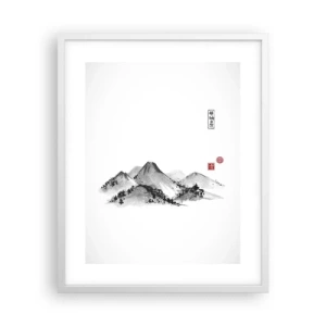 Poster in einem weißen Rahmen - Unendliche Fernen - 40x50 cm