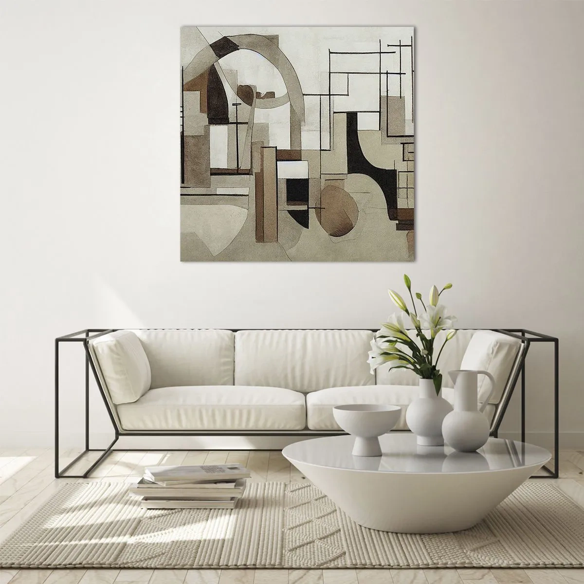 Glasbild - Bild auf glas - Stadtbild 2.0 - 50x50 cm