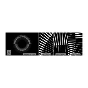 Fototapeten Muster Selbstklebend Deluxe Sticker - Schwarze Sonne - Dunkel, Sonne, Rad - 100x30 cm