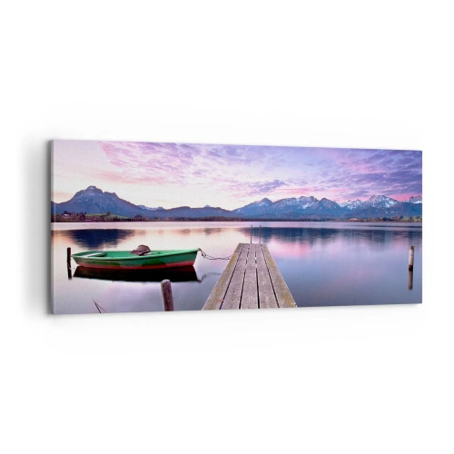 Bild auf Leinwand - Leinwandbild - Freundliche Stille - 100x40 cm