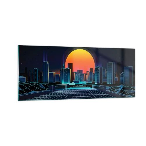 Glasbild - Bild auf glas - Willst du immer noch zu Real gehen? - 100x40 cm