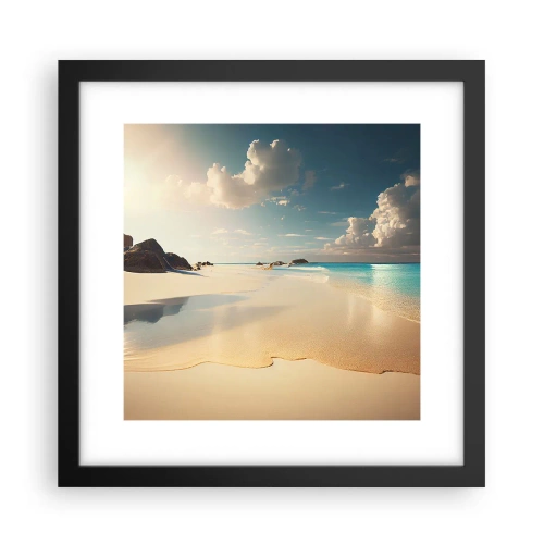 Poster in einem schwarzem Rahmen - Erträumter Tag - 30x30 cm