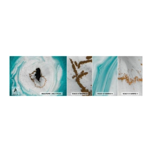 Fototapeten Muster Selbstklebend Deluxe Sticker - Nach Innen eindringen - Abstraktion, Stück, Stein - 100x30 cm