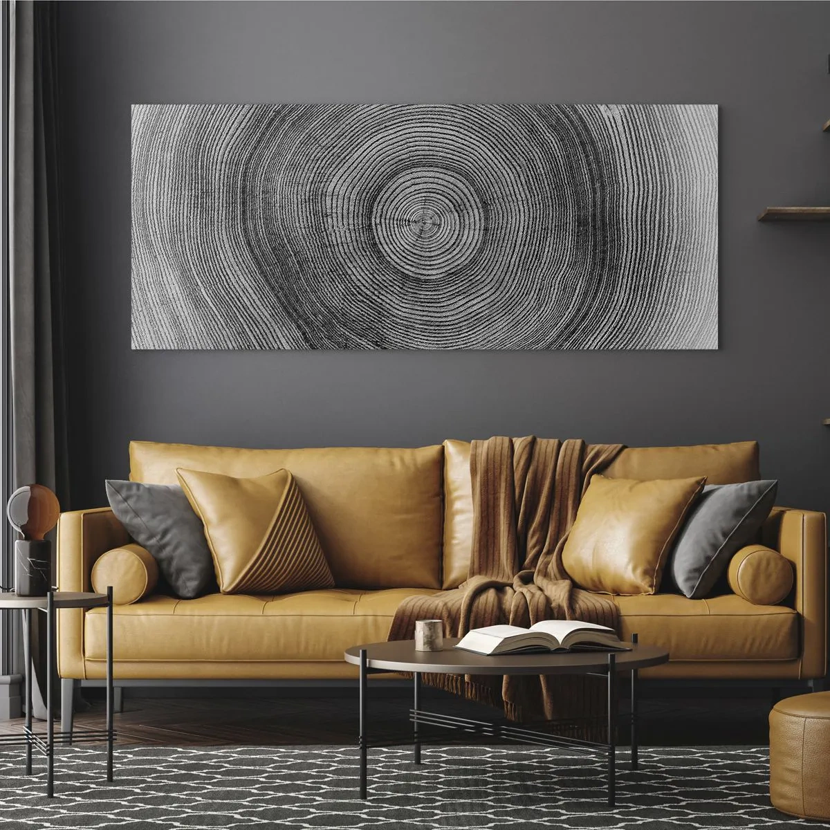 Glasbild - Bild auf glas - Zeichen der Zeit - 100x40 cm