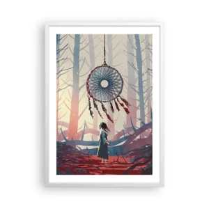 Poster in einem weißen Rahmen - Geheimes Glücksritual - 50x70 cm