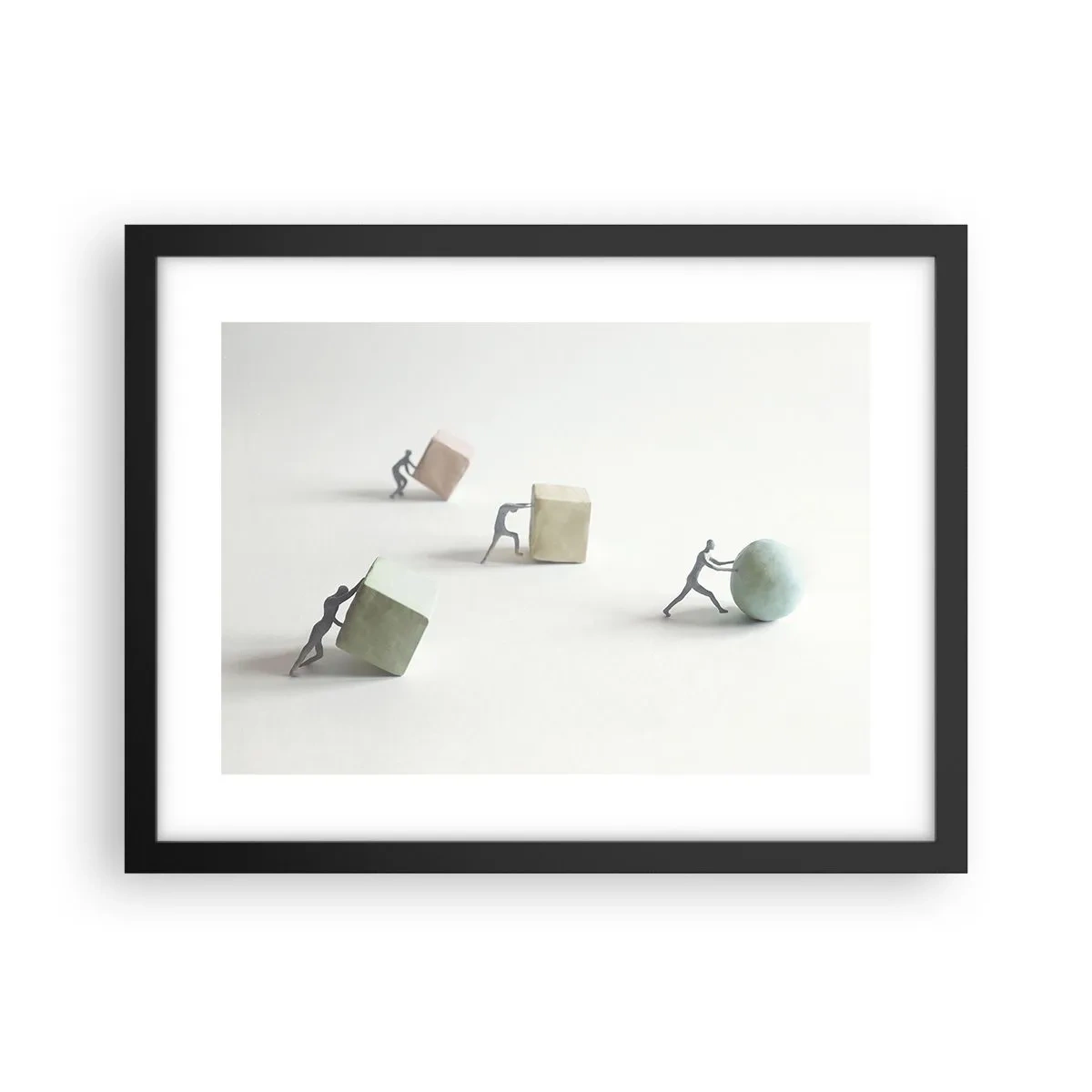 Poster in einem schwarzem Rahmen - Pures Leben - 40x30 cm