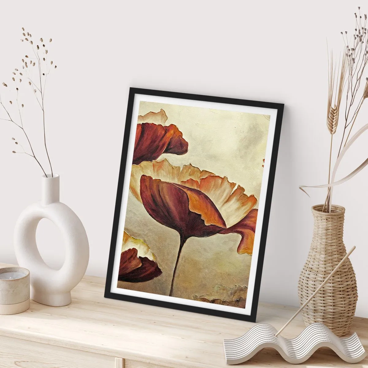 Poster in einem schwarzem Rahmen - Weideland - 61x91 cm