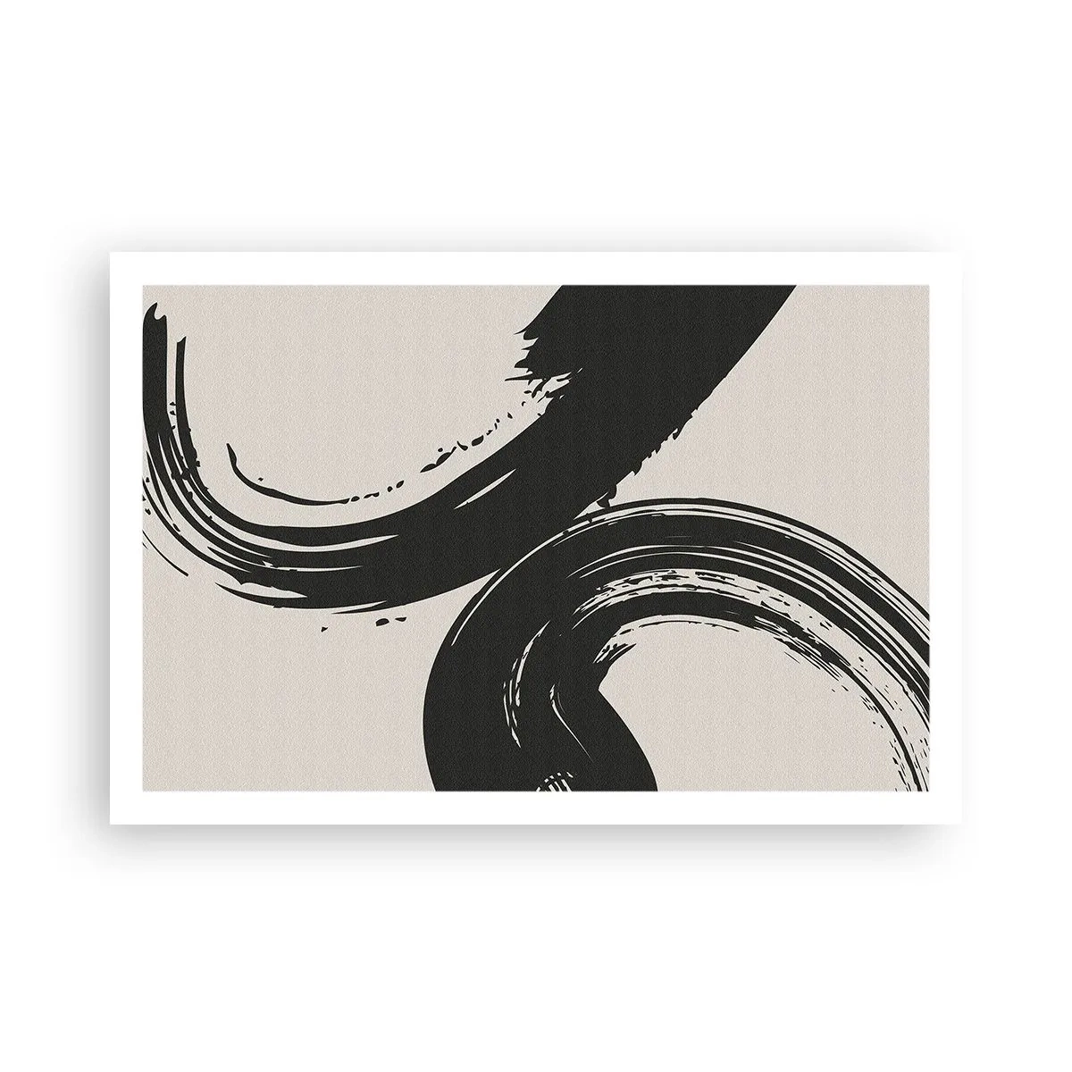 Poster - Ausladend und kreisförmig - 91x61 cm