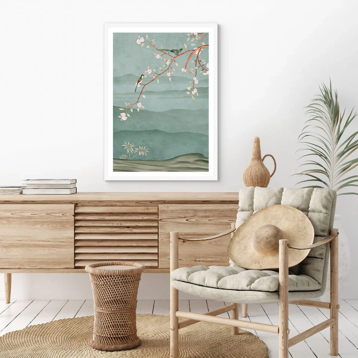 Poster in einem weißen Rahmen - Frühling, oh, du bist es - 70x100 cm