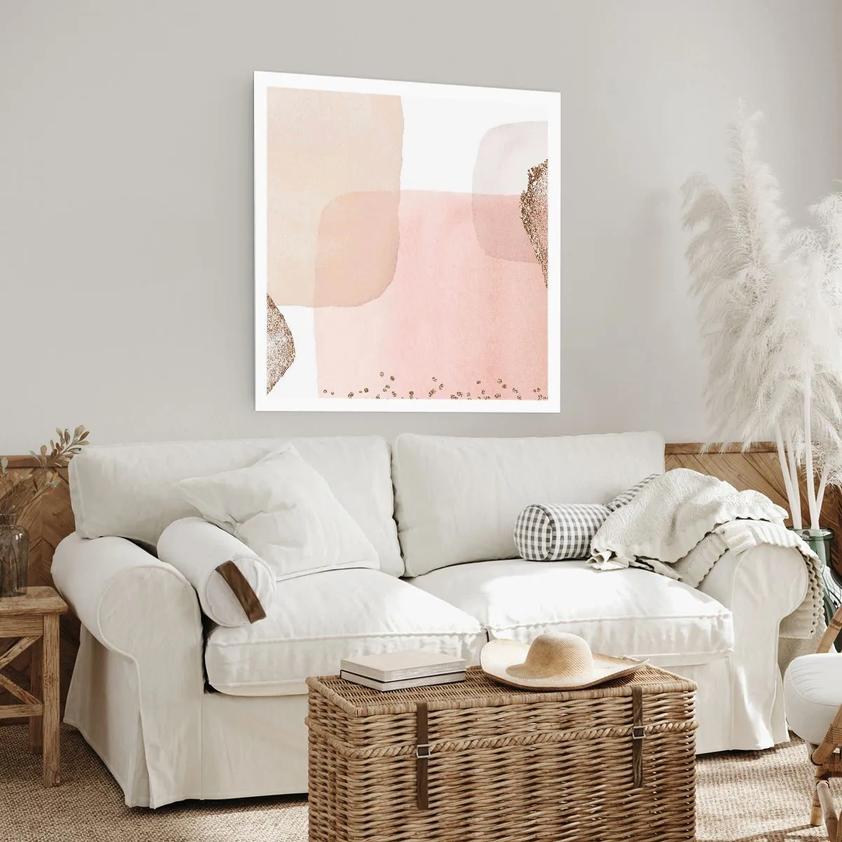 Poster - Ein Blick durch die Farbe - 60x60 cm