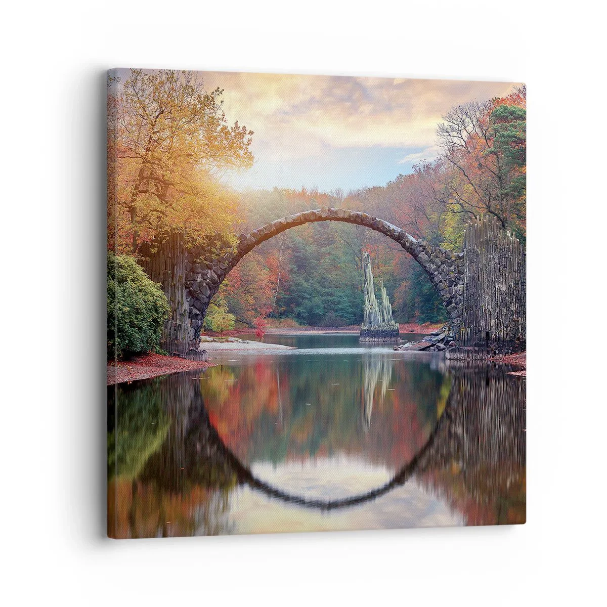 Bild auf Leinwand - Leinwandbild - Auf der anderen Seite des Spiegels - 30x30 cm