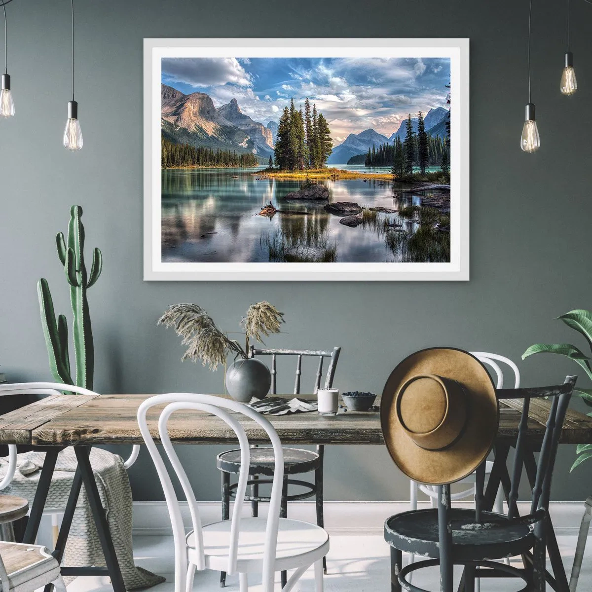 Poster in einem weißen Rahmen - An dem tollen und sauberen Wasser ... - 100x70 cm